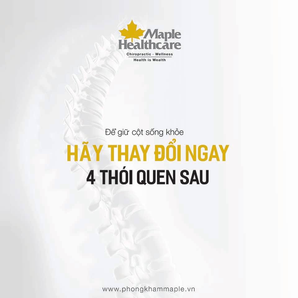 thói quen làm cong vẹo cột sống