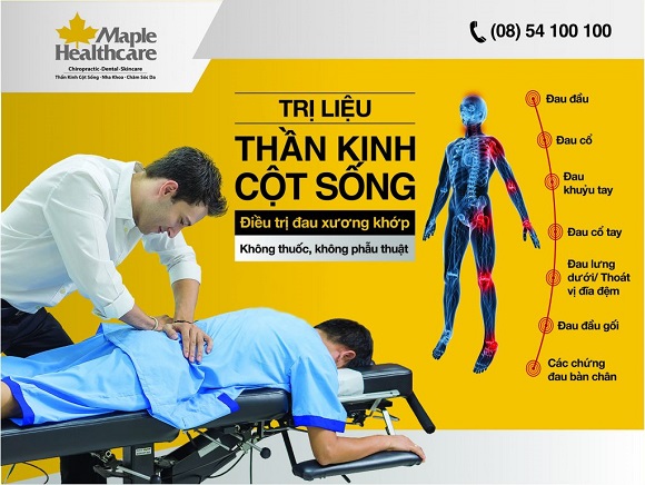 Trị Liệu Thần Kinh Cột Sống đau xương khớp Maple Healthcare
