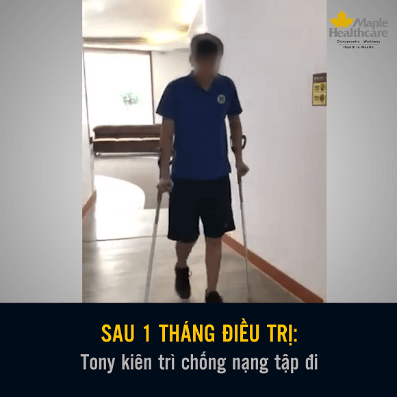 Bệnh nhân Tony điều trị biến chứng thoát vị đĩa đệm