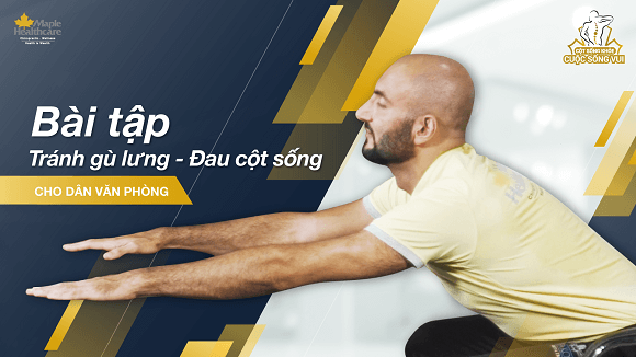 Các bài tập giúp tránh gù lưng đau cột sống cùng Maple Healthcare