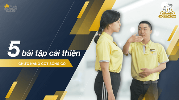 bài tập giúp giảm đau cổ maple healthcare