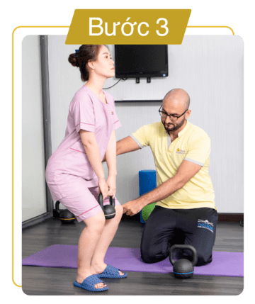 Bước 3 - Trị liệu phục hồi chức năng điều trị đau mỏi cổ vai gáy - Maple Healthcare