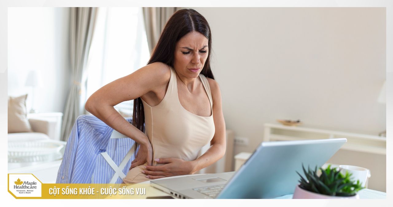 Cơn đau nhói hoặc âm ỉ ở mặt ngoài hông